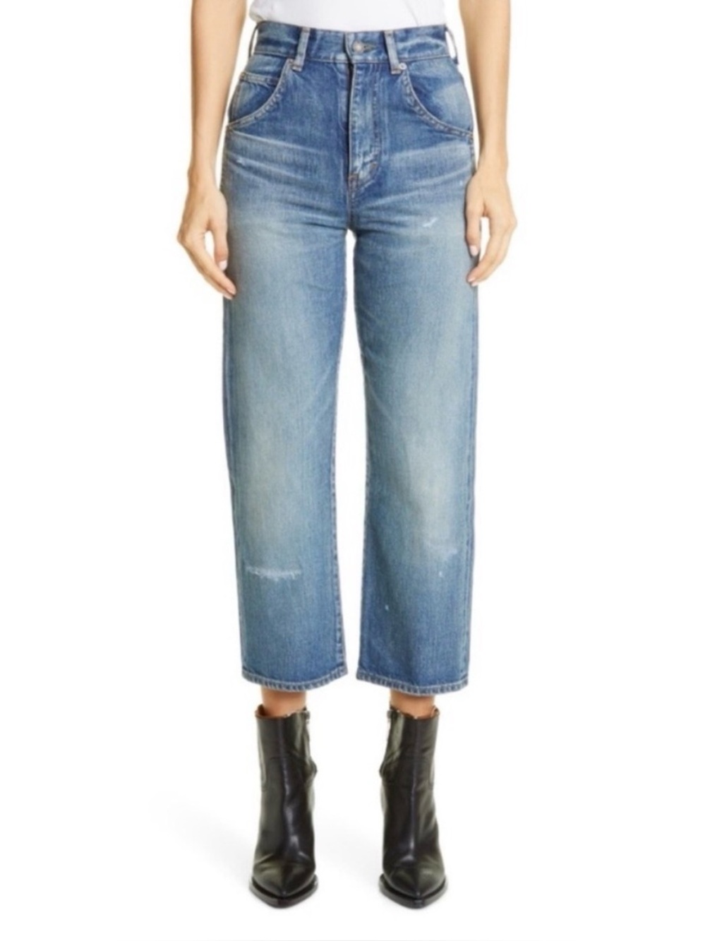 Saint Laurent 70's Cropped Denim 'Sandy Winter Blue' Size 28 165/66Y